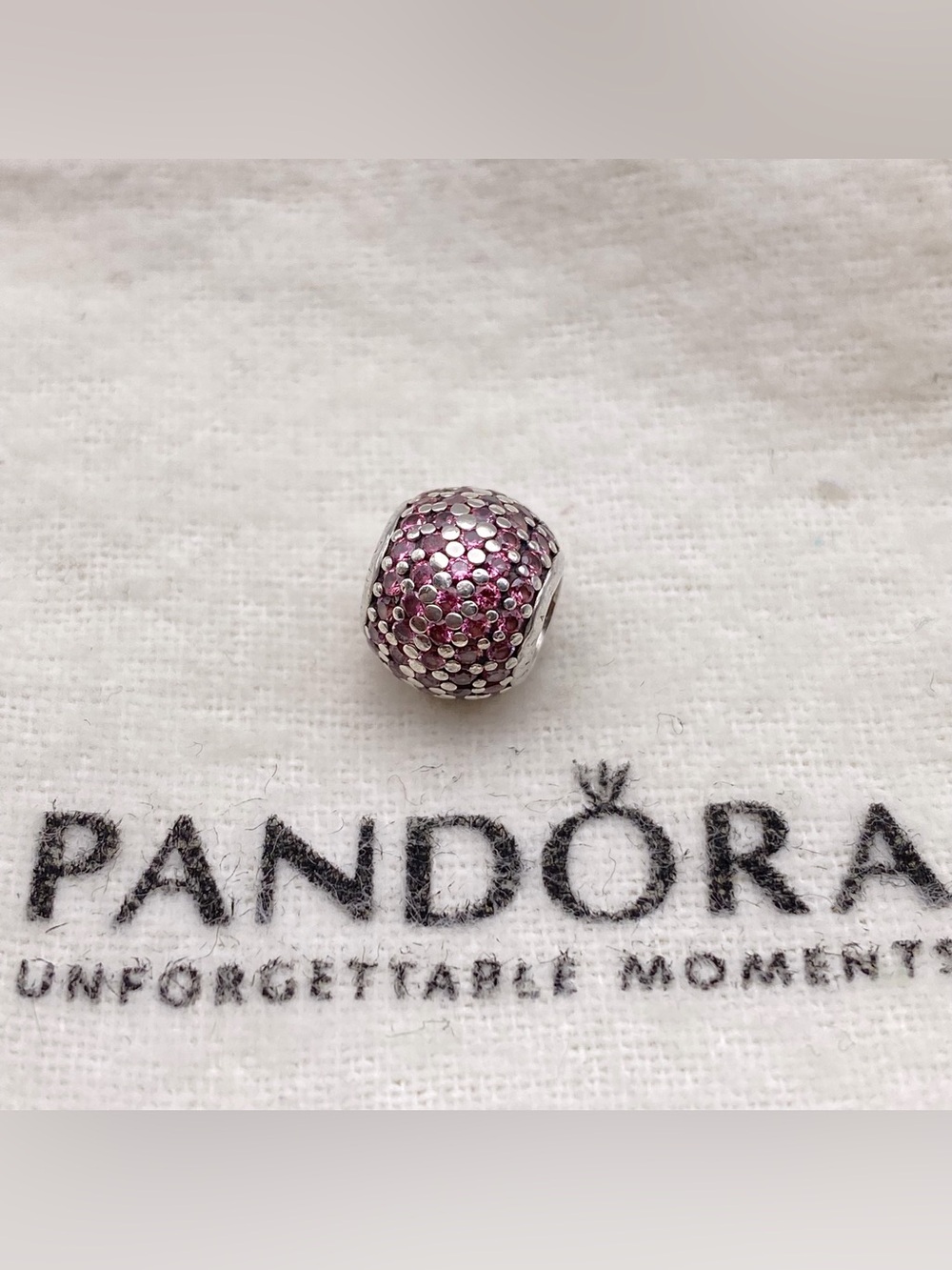 Pandora Red Pave Lights CZ Retired Pandora Charm